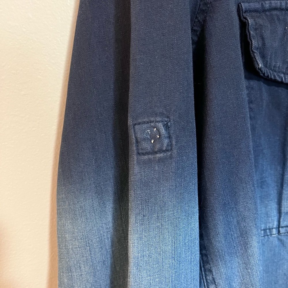 Woman’s Buddy Basics Denim Snap Front Dress Size S - Picture 6 of 7
